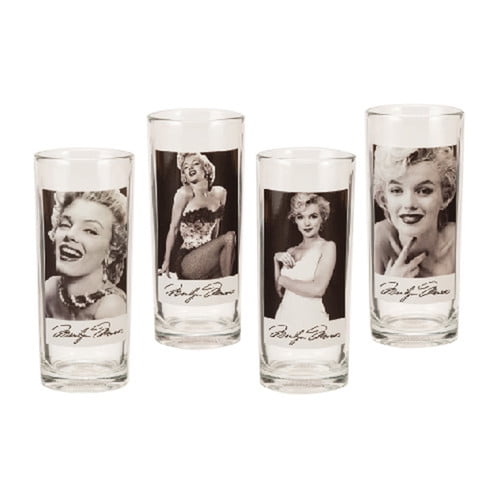 70112 Marilyn Monroe 2 piece 18 oz carton Glass Tumbler 70112 Marilyn Monroe 2 piece 18 oz carton Glass Tumbler